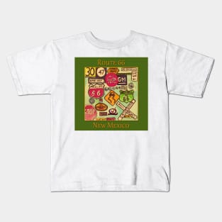 Route 66 design New Mexico Kids T-Shirt